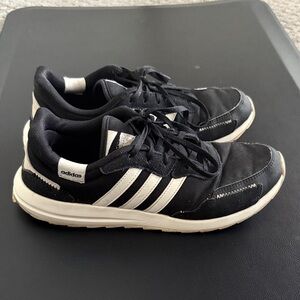 Adidas Women’s Black and White Sneakers
